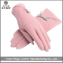 Chine Wholesale Custom Pink girls Gants en laine